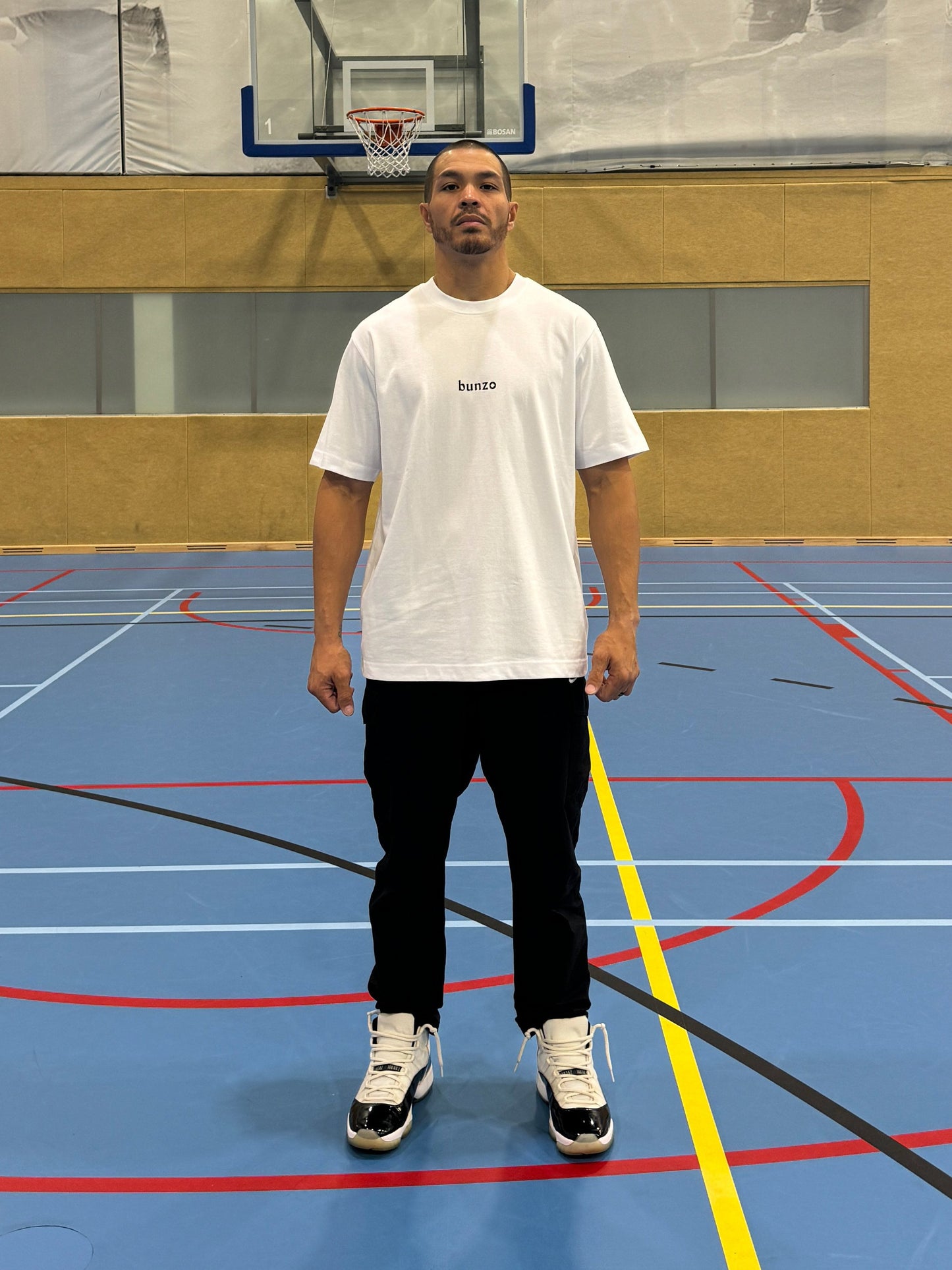 bunzo's klasiko white oversized tee
