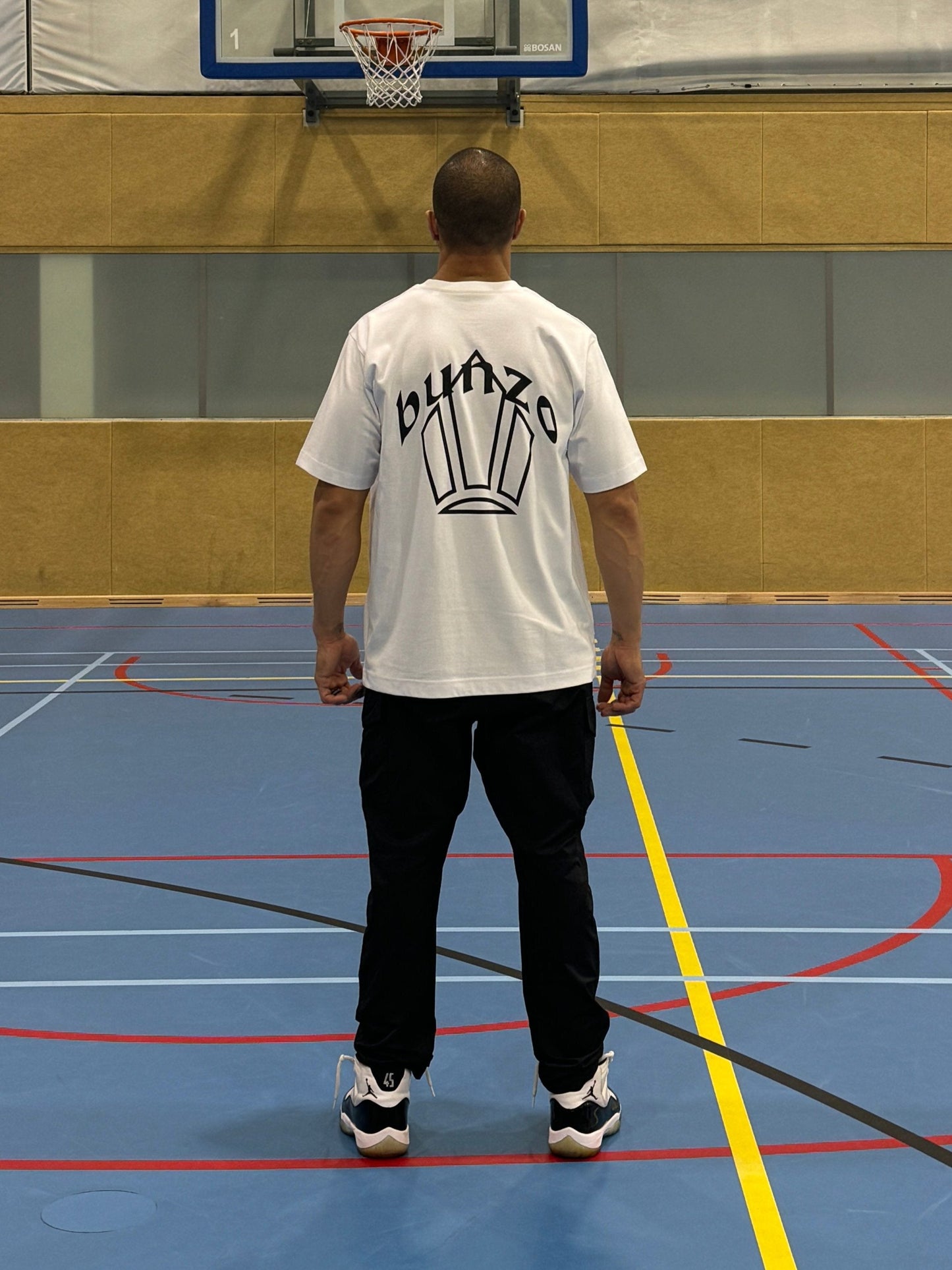 bunzo's klasiko white oversized tee