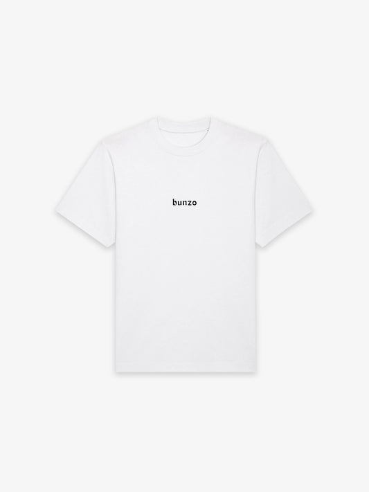 bunzo's klasiko white oversized tee